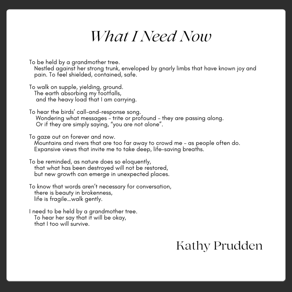 Poem written by Kathy Prudden